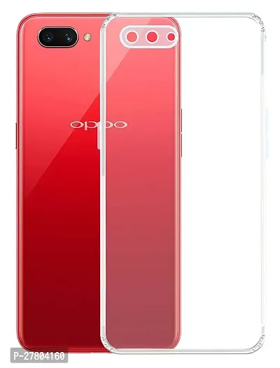 MobiCraft Zone Soft Silicone|Perfect Fitting Hybrid Edge to Edge Side Protection Transparent Back Cover for Oppo A3s-thumb0