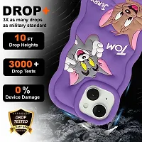 MobiCraft Zone Shock Proof 3D Cute Cartoon Full Protective Case Cover for iPhone 14 Pro Max - Purple-thumb3