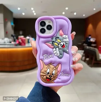 MobiCraft Zone Shock Proof 3D Cute Cartoon Full Protective Case Cover for iPhone 14 Pro Max - Purple