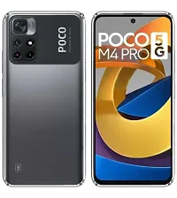 MobiCraft Zone Shockproof Crystal Clear Transparent Back Cover for POCO M4 Pro-thumb1