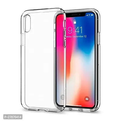 MobiCraft Zone Shockproof Crystal Clear Transparent Back Cover for iPhone X-thumb2