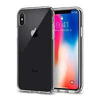 MobiCraft Zone Shockproof Crystal Clear Transparent Back Cover for iPhone X-thumb2