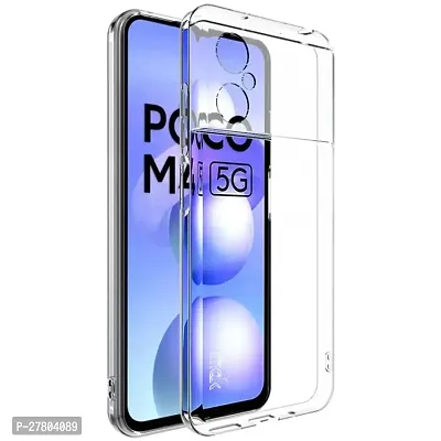 MobiCraft Zone Shockproof Crystal Clear Transparent Back Cover for POCO M4 5G