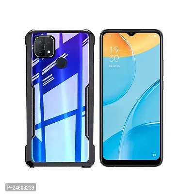 New Shockproof Crystal Clear Eagle Back Cover With 360 Protection For Realme C12/Realme C25 - Black-thumb0