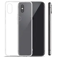 MobiCraft Zone Shockproof Crystal Clear Transparent Back Cover for Redmi Note 6 Pro-thumb2