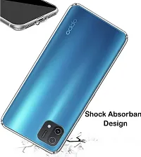 MobiCraft Zone Soft Silicone|Perfect Fitting Hybrid Edge to Edge Side Protection Transparent Back Cover for Oppo A16K-thumb3