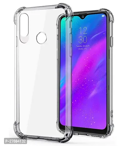 MobiCraft Zone Shockproof Crystal Clear Transparent Back Cover for Realme 3-thumb0