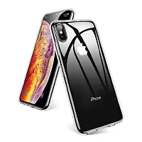 MobiCraft Zone Shockproof Crystal Clear Transparent Back Cover for iPhone X-thumb3