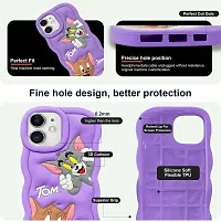 Stylish Purple Rubber Back Cover iPhone 12-thumb2