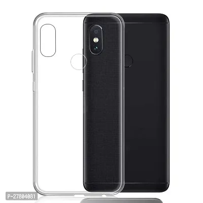 MobiCraft Zone Shockproof Crystal Clear Transparent Back Cover for Redmi Note 6 Pro-thumb0
