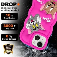 MobiCraft Zone Shock Proof 3D Cute Cartoon Full Protective Case Cover for iPhone 14 Pro - Pink-thumb3