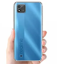 MobiCraft Zone Shockproof Crystal Clear Transparent Back Cover for Realme C11-thumb2