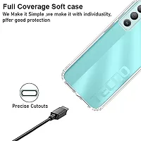 MobiCraft Zone Shockproof Crystal Clear Transparent Back Cover for Tecno POP 5 Lite-thumb2