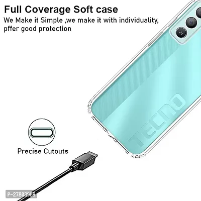 MobiCraft Zone Shockproof Crystal Clear Transparent Back Cover for Tecno POP 5 Lite-thumb3