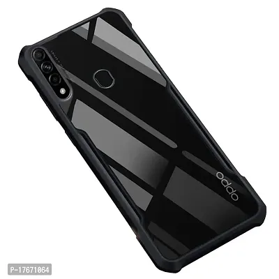 Shockproof Crystal Clear Eagle Back Cover With 360 Protection for Oppo A31 - Black-thumb0