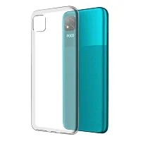 MobiCraft Zone Shockproof Crystal Clear Transparent Back Cover for POCO C3-thumb1