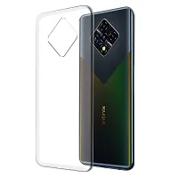 MobiCraft Zone Shockproof Crystal Clear Transparent Back Cover for Infinix Zero 8|Infinix Zero 8i-thumb1