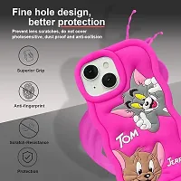 MobiCraft Zone Shock Proof 3D Cute Cartoon Full Protective Case Cover for iPhone 14 Pro - Pink-thumb1