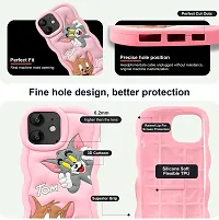 Stylish Pink Rubber Back Cover iPhone 12-thumb2