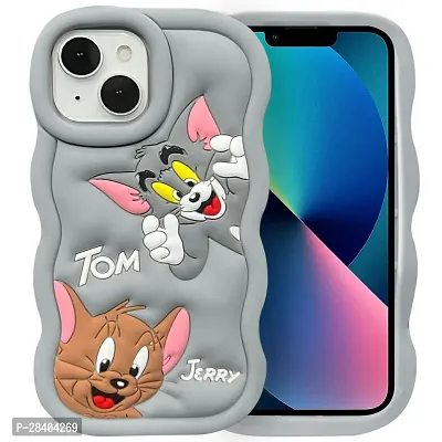 Stylish Grey Rubber Back Cover iPhone 14