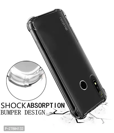 MobiCraft Zone Shockproof Crystal Clear Transparent Back Cover for Realme 3-thumb3