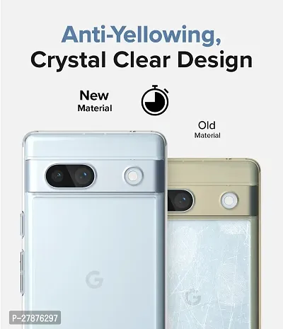 MobiCraft Zone Shockproof Crystal Clear Transparent Back Cover for Pixel 7A-thumb2