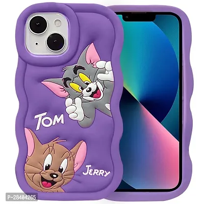 Stylish Purple Rubber Back Cover iPhone 13
