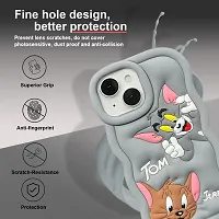 Stylish Grey Rubber Back Cover iPhone 13-thumb1