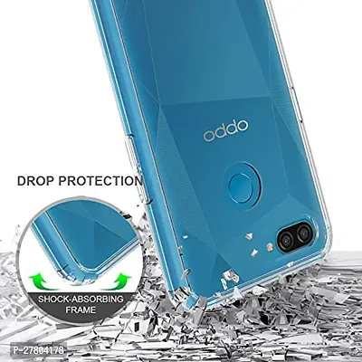 MobiCraft Zone Soft Silicone|Perfect Fitting Hybrid Edge to Edge Side Protection Transparent Back Cover for Oppo F9 Pro-thumb5