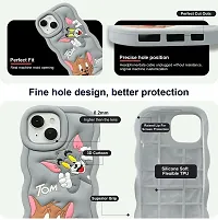 Stylish Grey Rubber Back Cover iPhone 14 Plus-thumb2