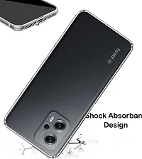 MobiCraft Zone Shockproof Crystal Clear Transparent Back Cover for Redmi K50i-thumb3