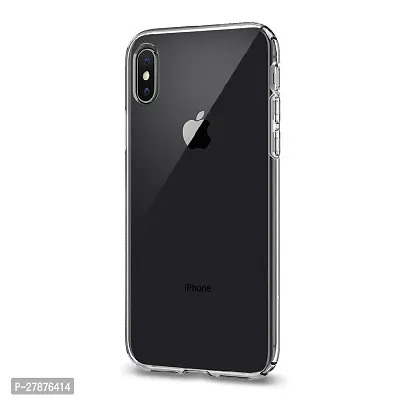 MobiCraft Zone Shockproof Crystal Clear Transparent Back Cover for iPhone X-thumb0