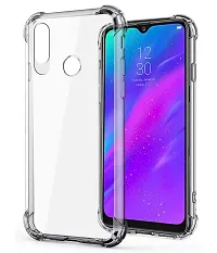 MobiCraft Zone Shockproof Crystal Clear Transparent Back Cover for Realme 3-thumb1
