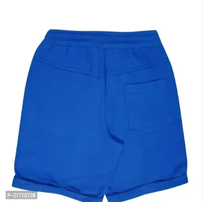 Elegant Blue Cotton Printed Shorts For Boys-thumb2