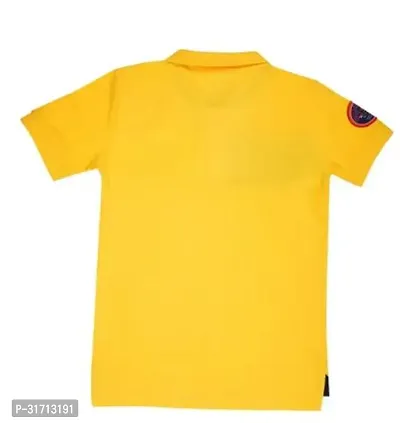 Stylish Yellow Cotton T-Shirt For Kids-thumb2