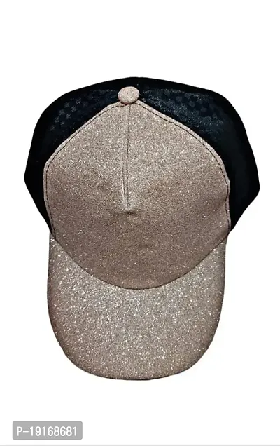 FastFocus Unisex Glitter/Sparkle Baseball Cap/Hat, for Men and Women (Gold)-thumb2