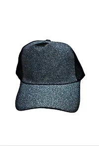 FastFocus Unisex Glitter/Sparkle Baseball Cap/Hat, for Men and Women (Black)-thumb1