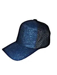 FastFocus Unisex Glitter/Sparkle Baseball Cap/Hat, for Men and Women (Royal Blue)-thumb1