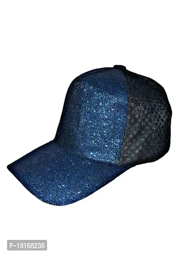 FastFocus Unisex Glitter/Sparkle Baseball Cap/Hat, for Men and Women (Royal Blue)-thumb2