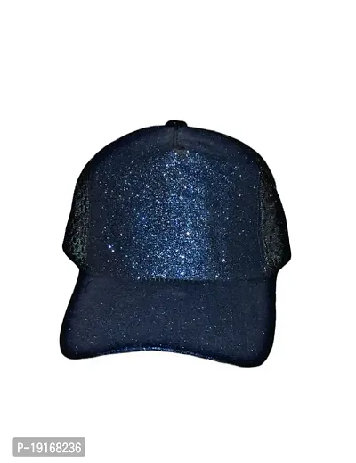 FastFocus Unisex Glitter/Sparkle Baseball Cap/Hat, for Men and Women (Royal Blue)