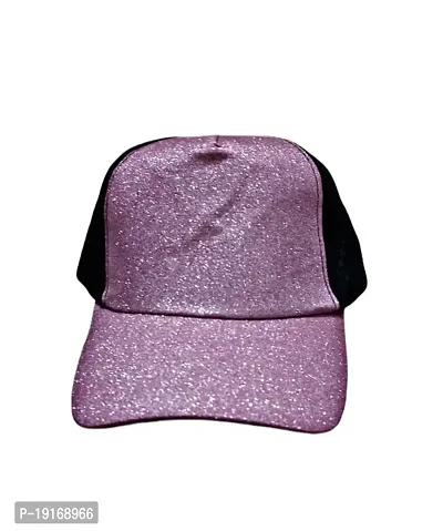 FastFocus Unisex Glitter/Sparkle Baseball Cap/Hat, for Men and Women (Purple)