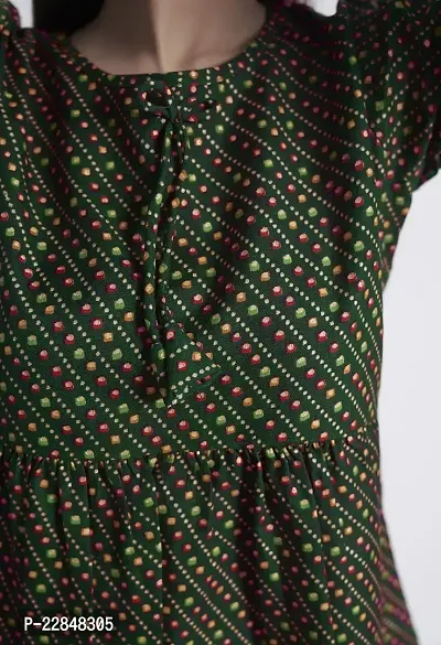 ALL YOURS Green  Multicoloured Regular Top-thumb3