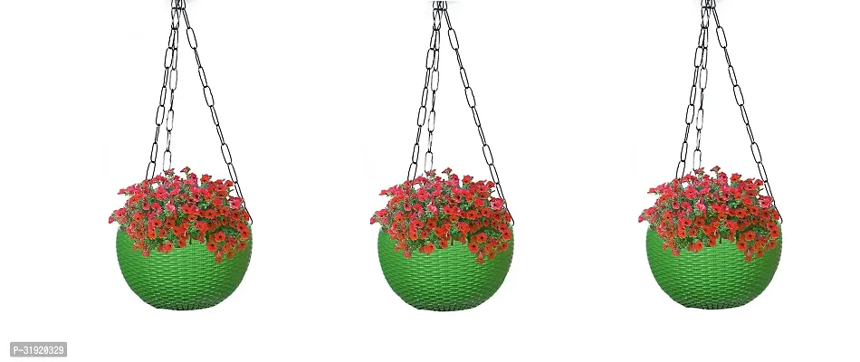 Plastic Hanging Flower Pot Pack of 3