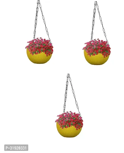 Plastic Hanging Flower Pot Pack of 3