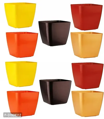 Plastic Flower Pot Pack of 10