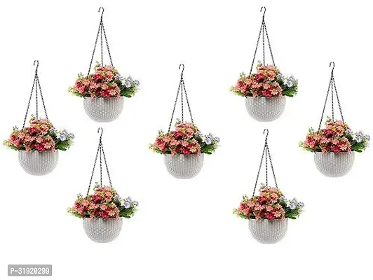 Plastic Hanging Flower Pot Set of 7