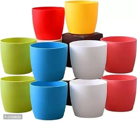 Plastic Flower Pot Set Pack of 10-thumb0