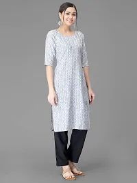 Elegant Crepe Printed Kurta with Pant Set For Women-thumb4