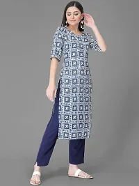 Stylish Blue Crepe Kurta Bottom Set For Women-thumb4