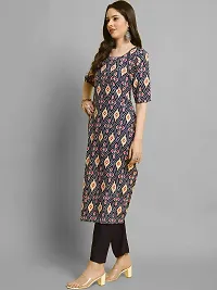 Stylish Navy Blue Crepe Kurta Bottom Set For Women-thumb3